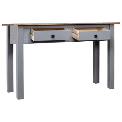 Console Table Grey 110x40x72 cm Solid Pine Wood Panama Range