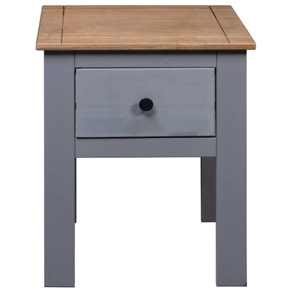 Bedside Cabinet Grey 46x40x57 cm Pine Panama Range