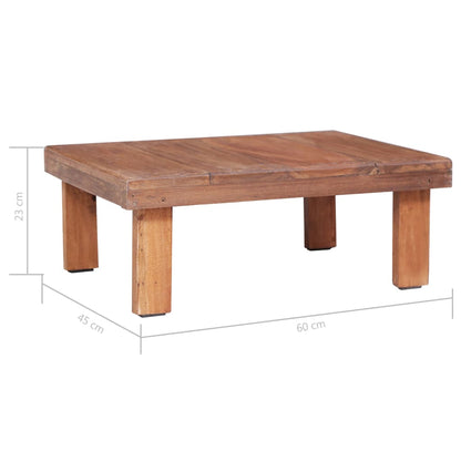 Coffee Table 60x45x23 cm Solid Mahogany Wood