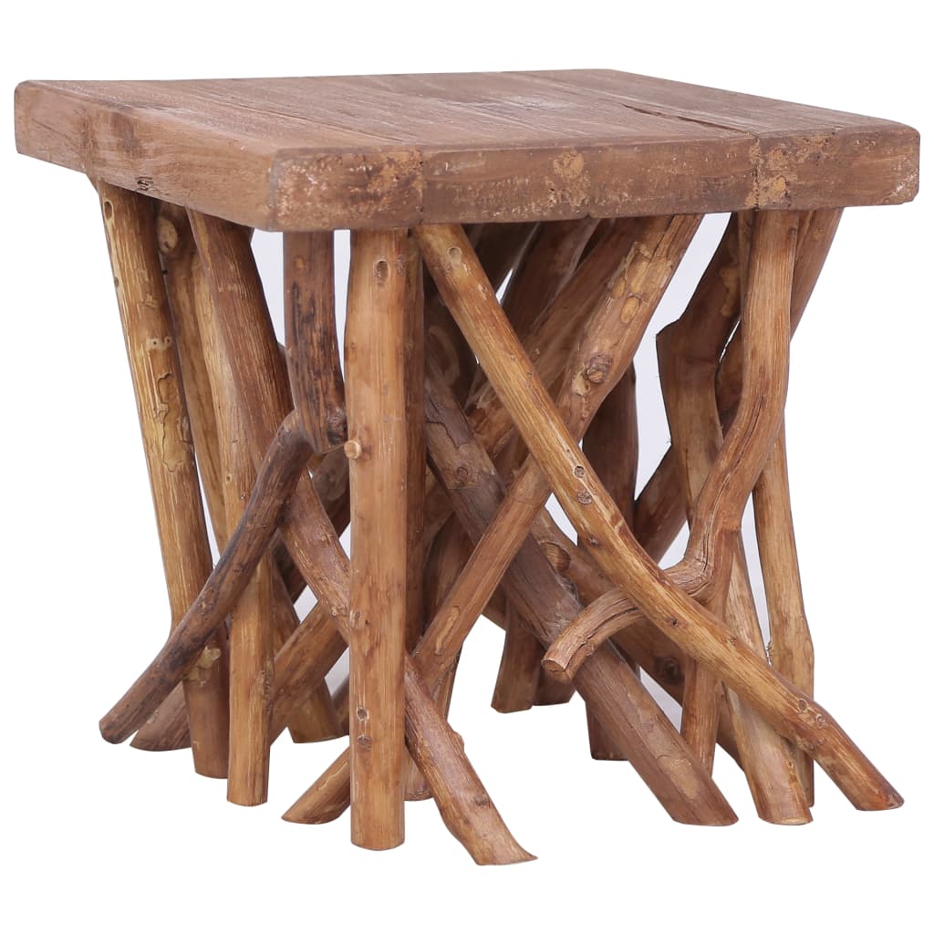 Log Coffee Table 40x40x40 cm Mixed Recycled Wood