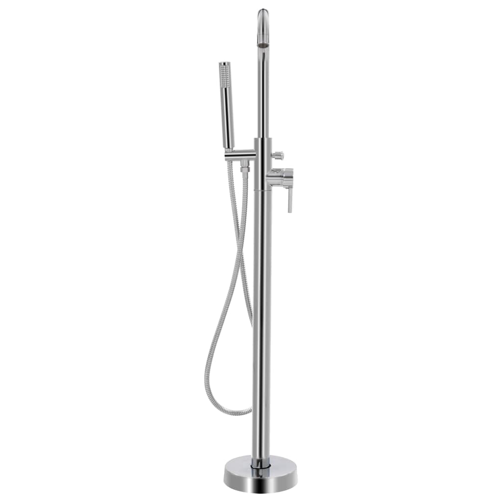 Freestanding Bathtub Faucet Stainless Steel 118.5 cm