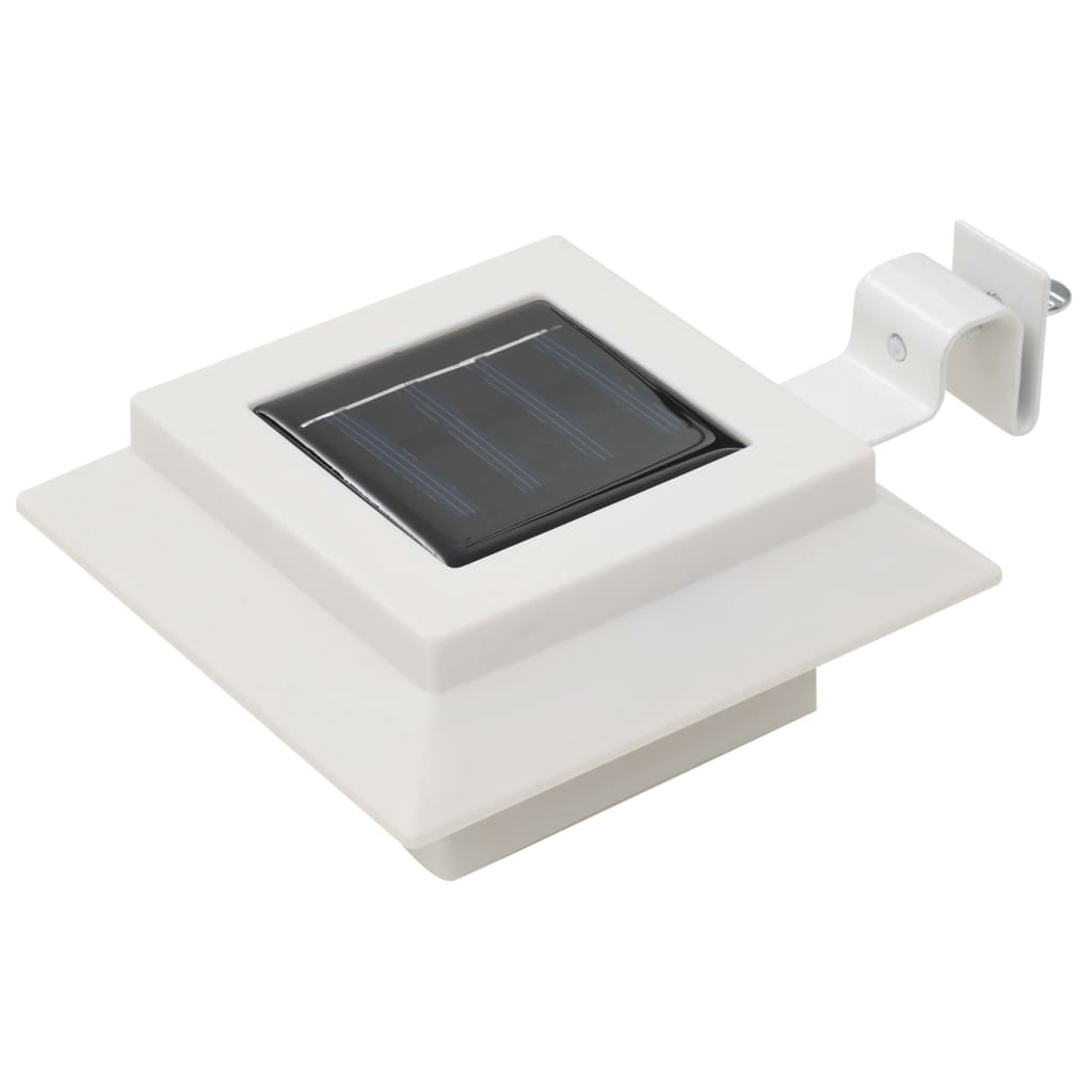 Outdoor Solar Lamps 12 pcs LED Square 12 cm White