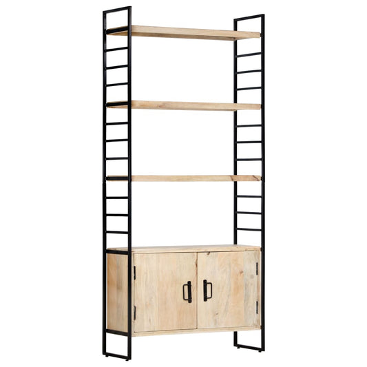 4-Tier Bookcase 80x30x180 cm Solid Mango Wood