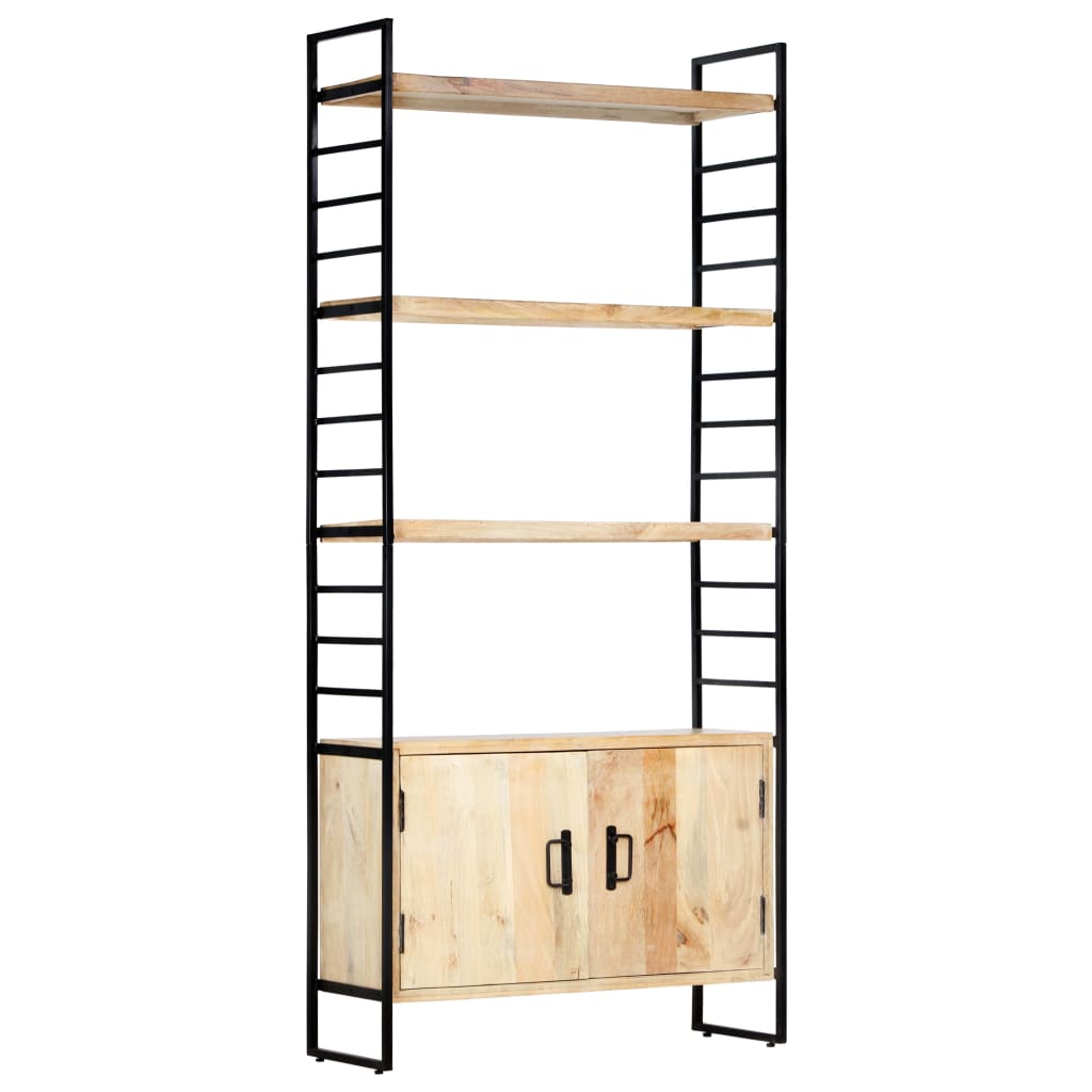 4-Tier Bookcase 80x30x180 cm Solid Mango Wood