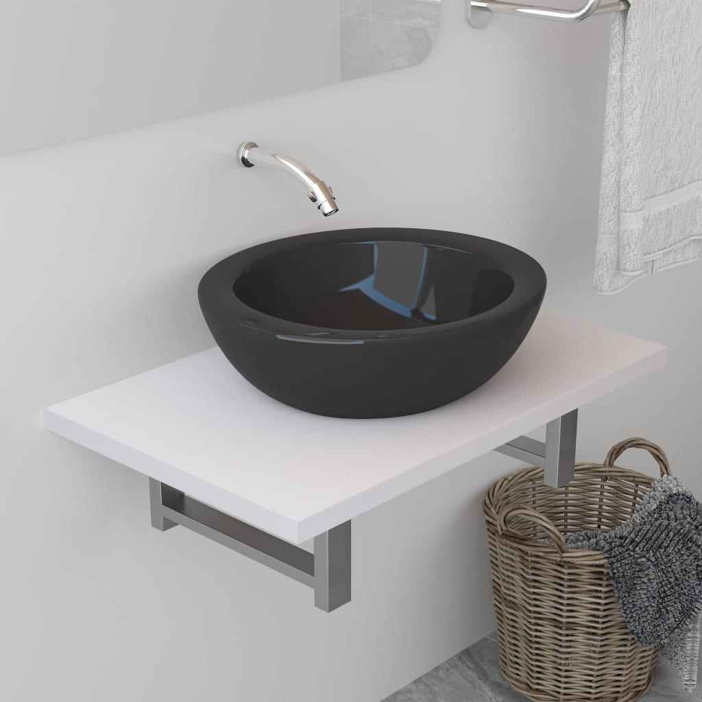 Bathroom Wall Shelf for Basin White 60x40x16.3 cm