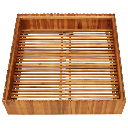 Garden Raised Bed 100x100x25 cm Solid Acacia Wood