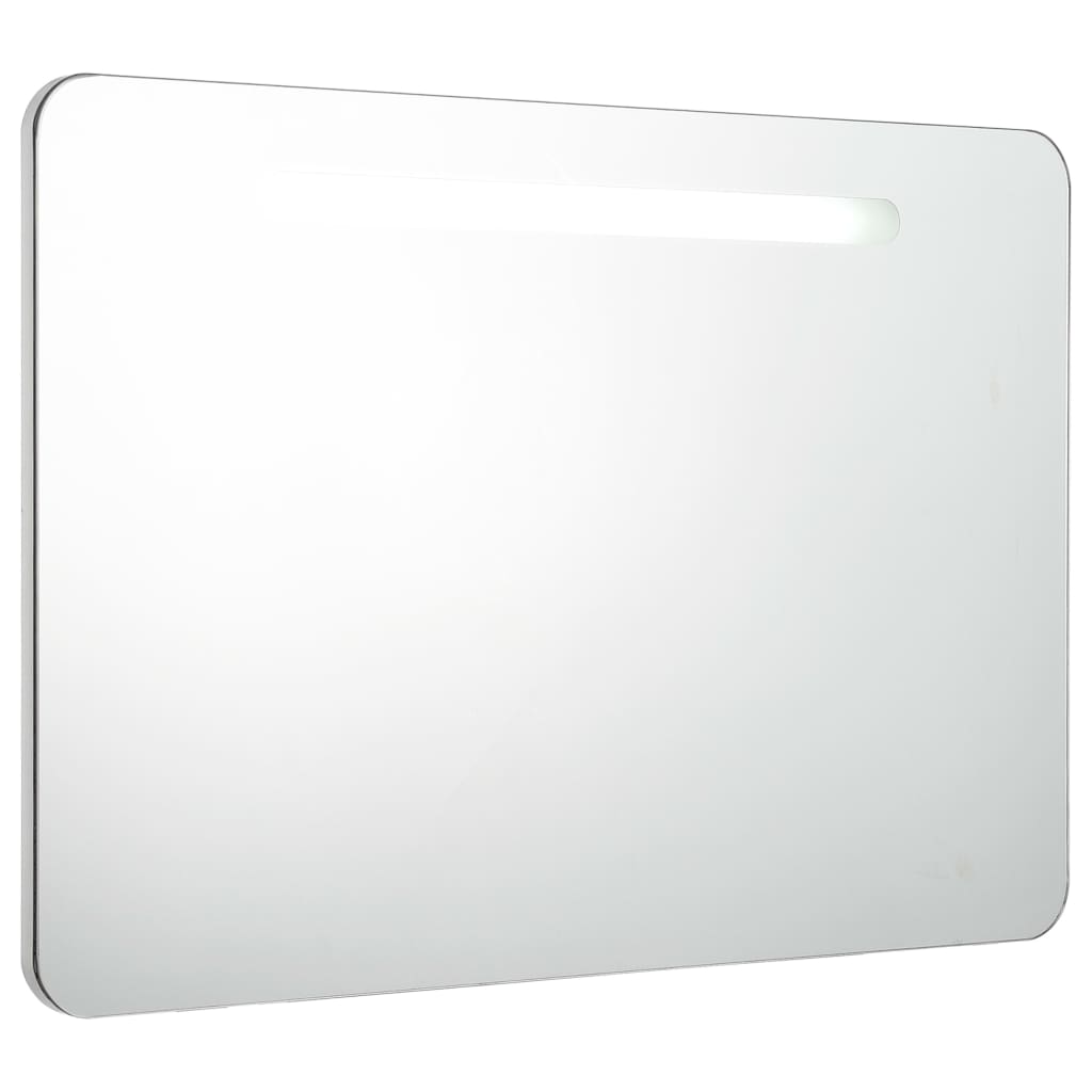 LED Bathroom Mirror Cabinet 80x9.5x55 cm