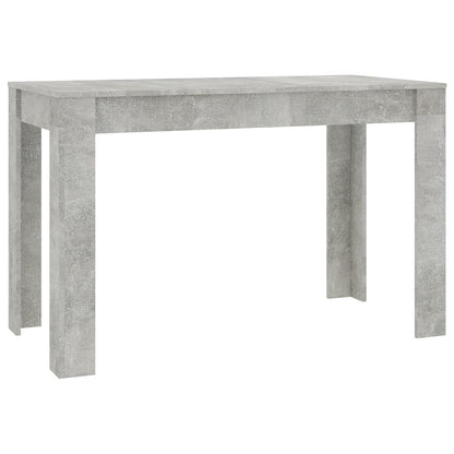 Dining Table Concrete Grey 120x60x76 cm Engineered Wood