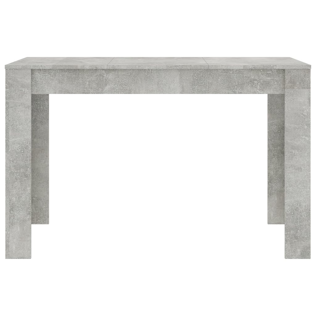 Dining Table Concrete Grey 120x60x76 cm Engineered Wood