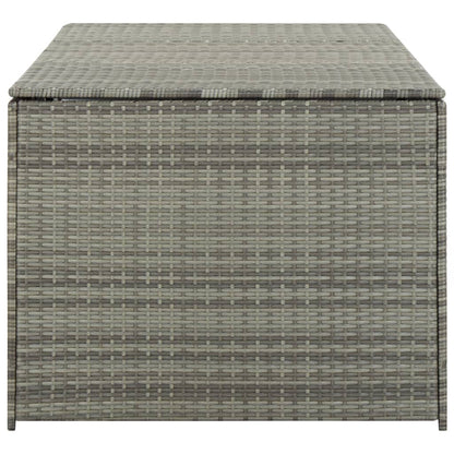 Garden Storage Box Poly Rattan 180x90x70 cm Grey