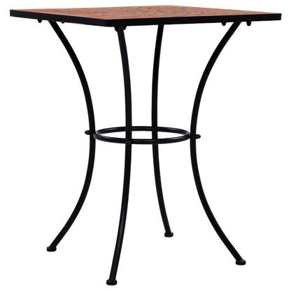 Mosaic Bistro Table Terracotta 60 cm Ceramic