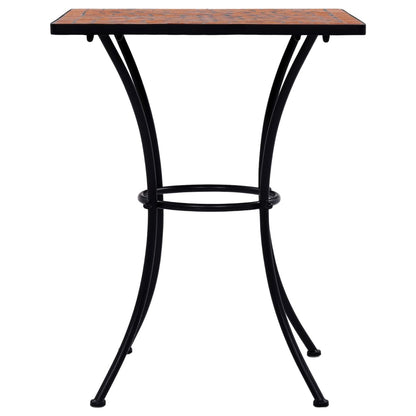 Mosaic Bistro Table Terracotta 60 cm Ceramic