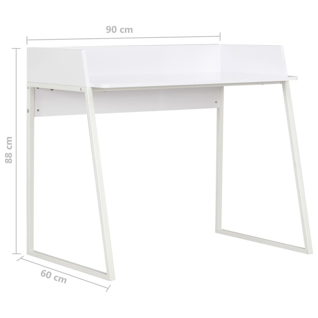 Desk White 90x60x88 cm