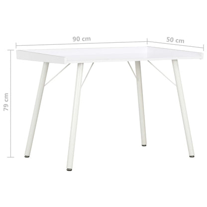 Desk White 90x50x79 cm