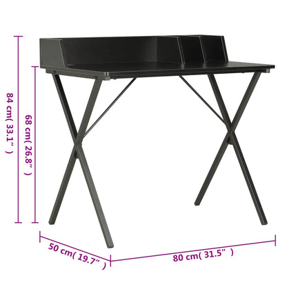 Desk Black 80x50x84 cm