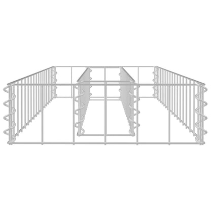 Gabion Raised Bed Galvanised Steel 90x30x10 cm