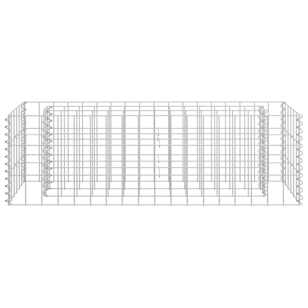 Gabion Raised Bed Galvanised Steel 90x30x30 cm