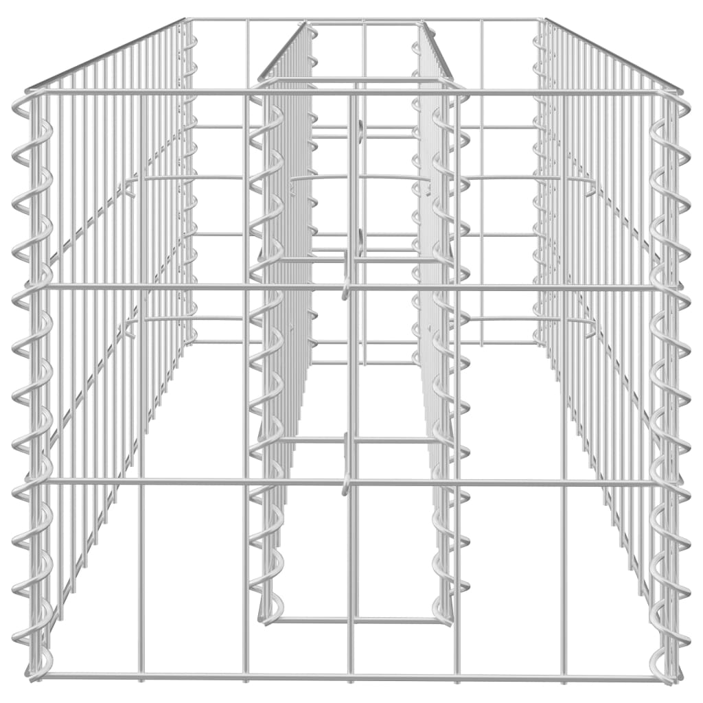 Gabion Raised Bed Galvanised Steel 90x30x30 cm