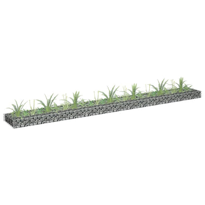 Gabion Raised Bed Galvanised Steel 270x30x10 cm