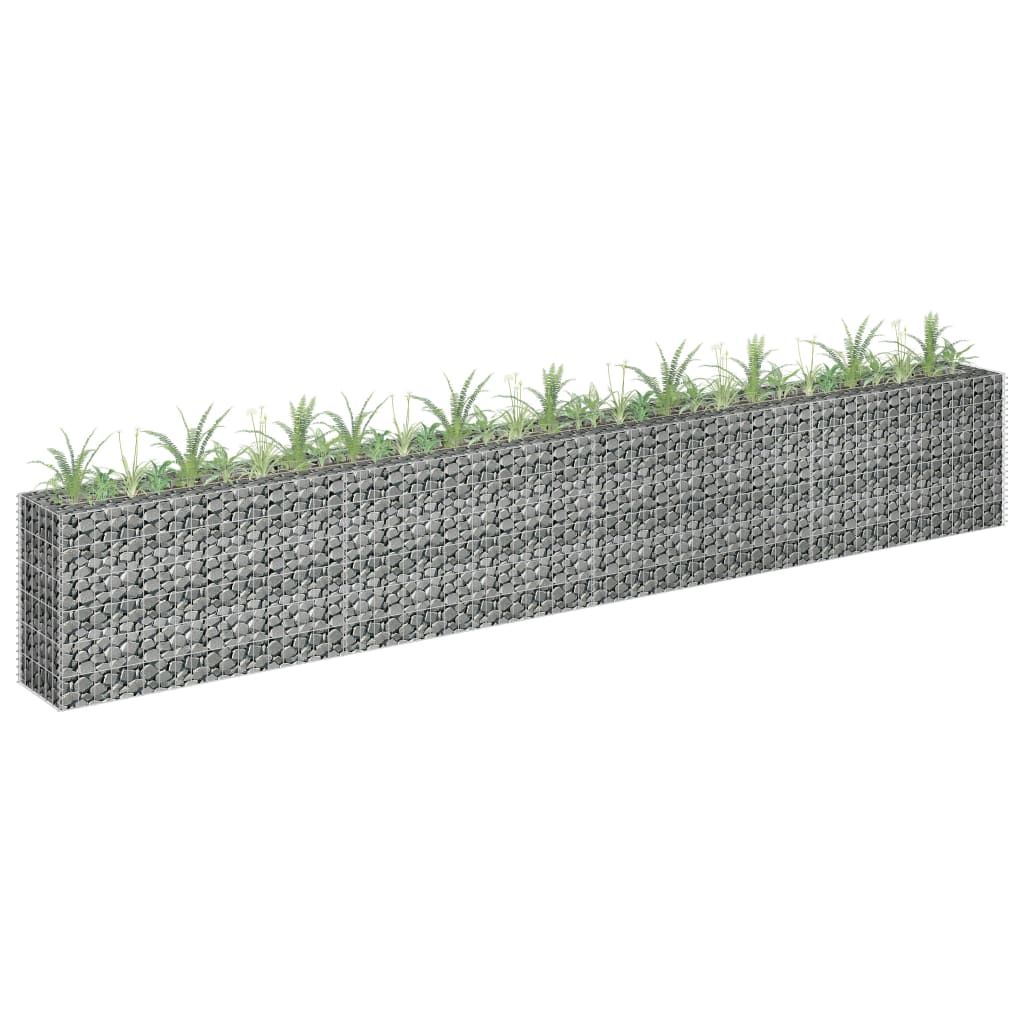 Gabion Raised Bed Galvanised Steel 360x30x60 cm