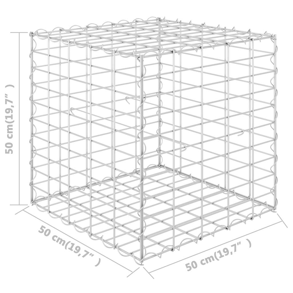 Cube Gabion Raised Bed Steel Wire 50x50x50 cm