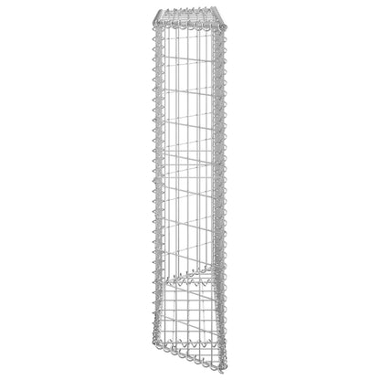 Trapezium Gabion Raised Bed Galvanised Steel 100x20x100 cm