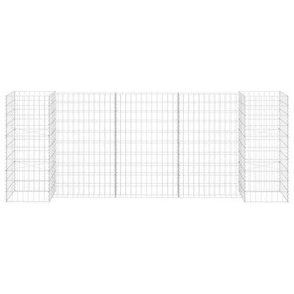 H-Shaped Gabion Planter Steel Wire 260x40x100 cm