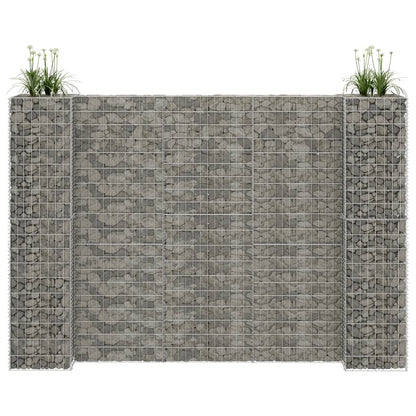 H-Shaped Gabion Planter Steel Wire 260x40x180 cm