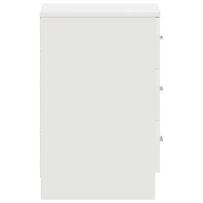 Bedside Cabinets 2 pcs White 38x35x56 cm Engineered Wood