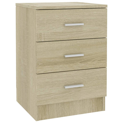 Bedside Cabinets 2 pcs Sonoma Oak 38x35x56 cm Engineered Wood