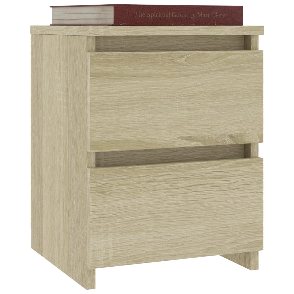 Bedside Cabinet Sonoma Oak 30x30x40 cm Engineered Wood