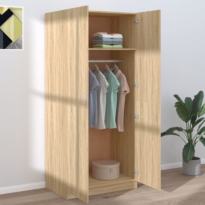 Wardrobe Sonoma Oak 80x52x180 cm Engineered Wood