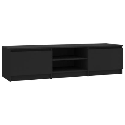 TV Cabinet Black 140x40x35.5 cm Engineered Wood