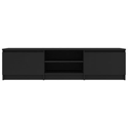 TV Cabinet Black 140x40x35.5 cm Engineered Wood