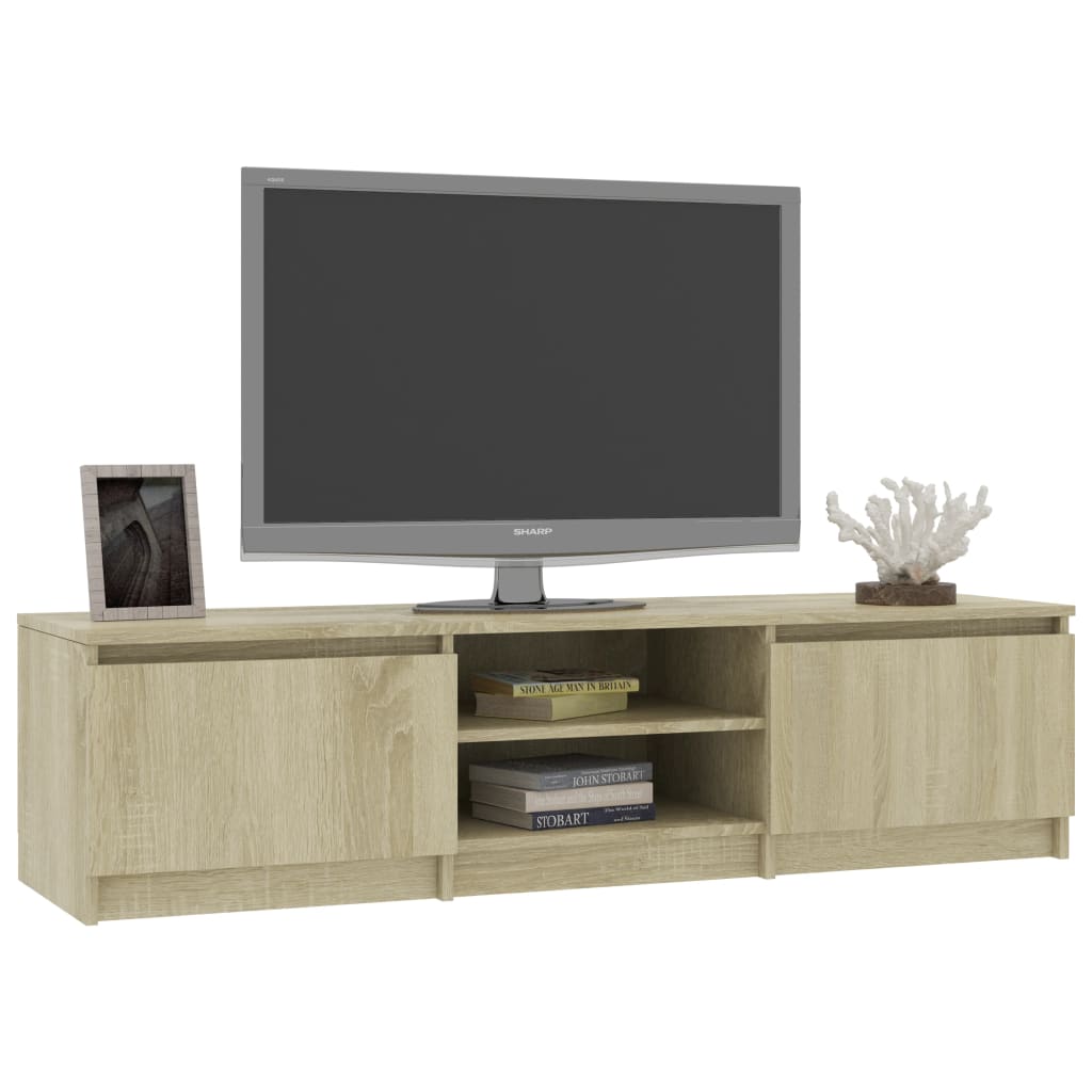 TV Cabinet Sonoma Oak 140x40x35.5 cm Engineered Wood