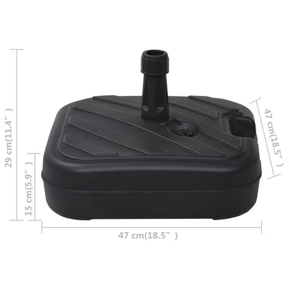 Umbrella Base Sand/Water Filled 24 L Black