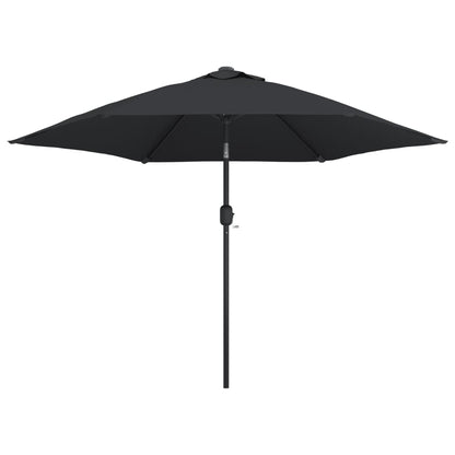 Garden Parasol with Metal Pole 300 cm Black