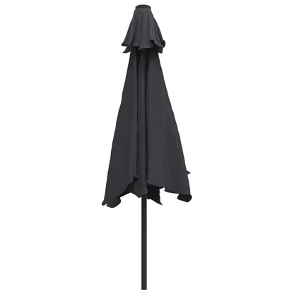 Garden Parasol with Metal Pole 300 cm Black