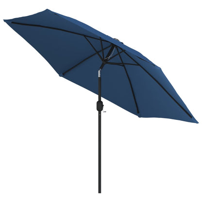 Outdoor Parasol with Metal Pole 300 cm Azure