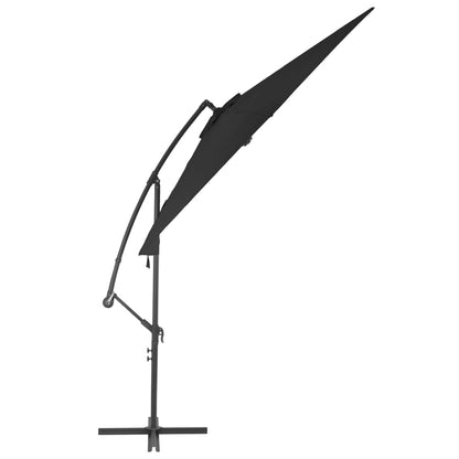 Cantilever Garden Parasol with Aluminium Pole 300 cm Black