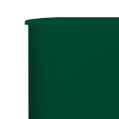 3-panel Wind Screen Fabric 400x80 cm Green