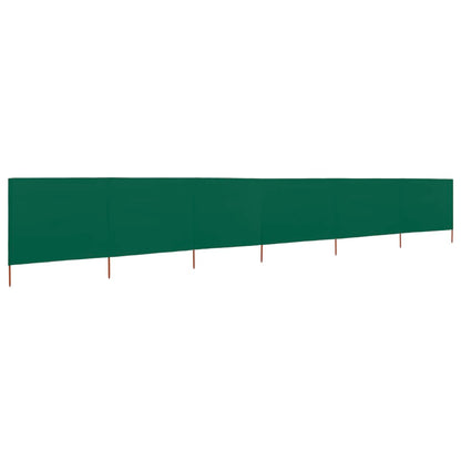 6-panel Wind Screen Fabric 800x120 cm Green