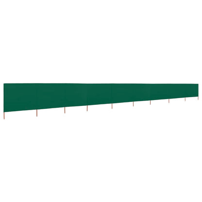 9-panel Wind Screen Fabric 1200x160 cm Green