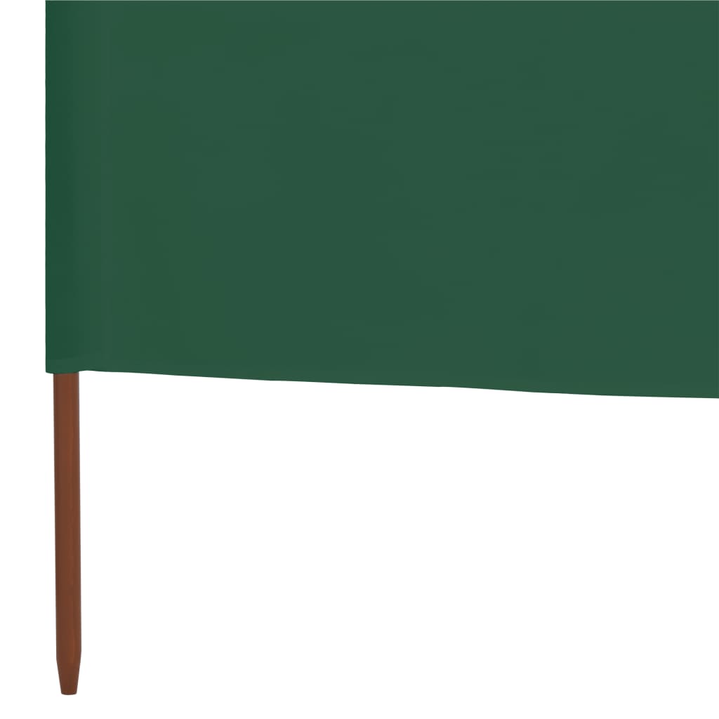 9-panel Wind Screen Fabric 1200x160 cm Green