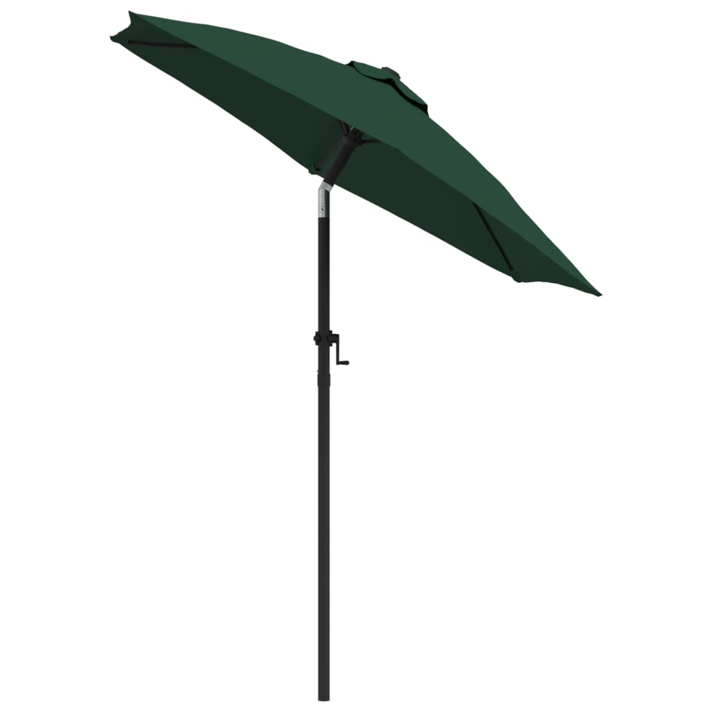 Garden Parasol Green 200x224 cm Aluminium