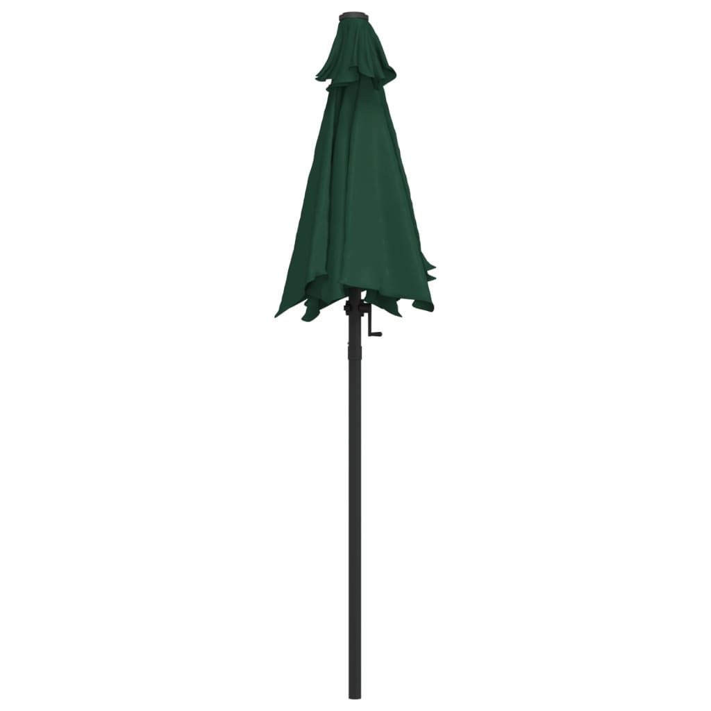 Garden Parasol Green 200x224 cm Aluminium