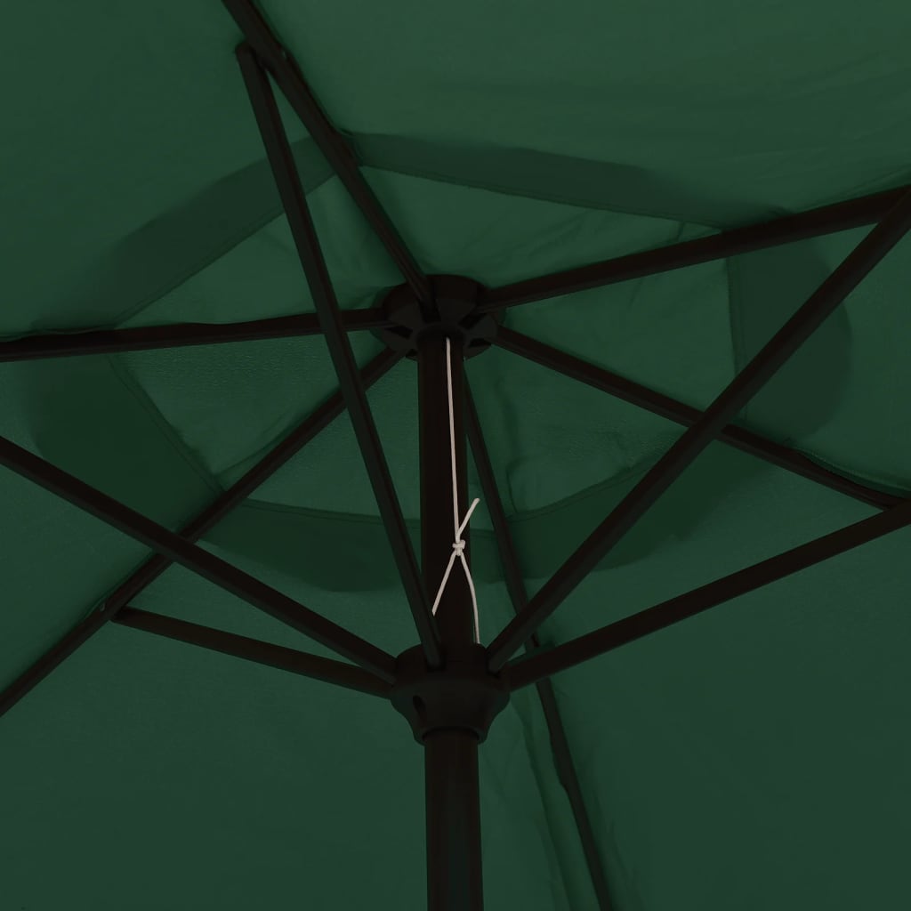 Garden Parasol Green 200x224 cm Aluminium