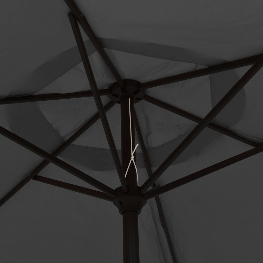 Parasol Anthracite 200x224 cm Aluminium