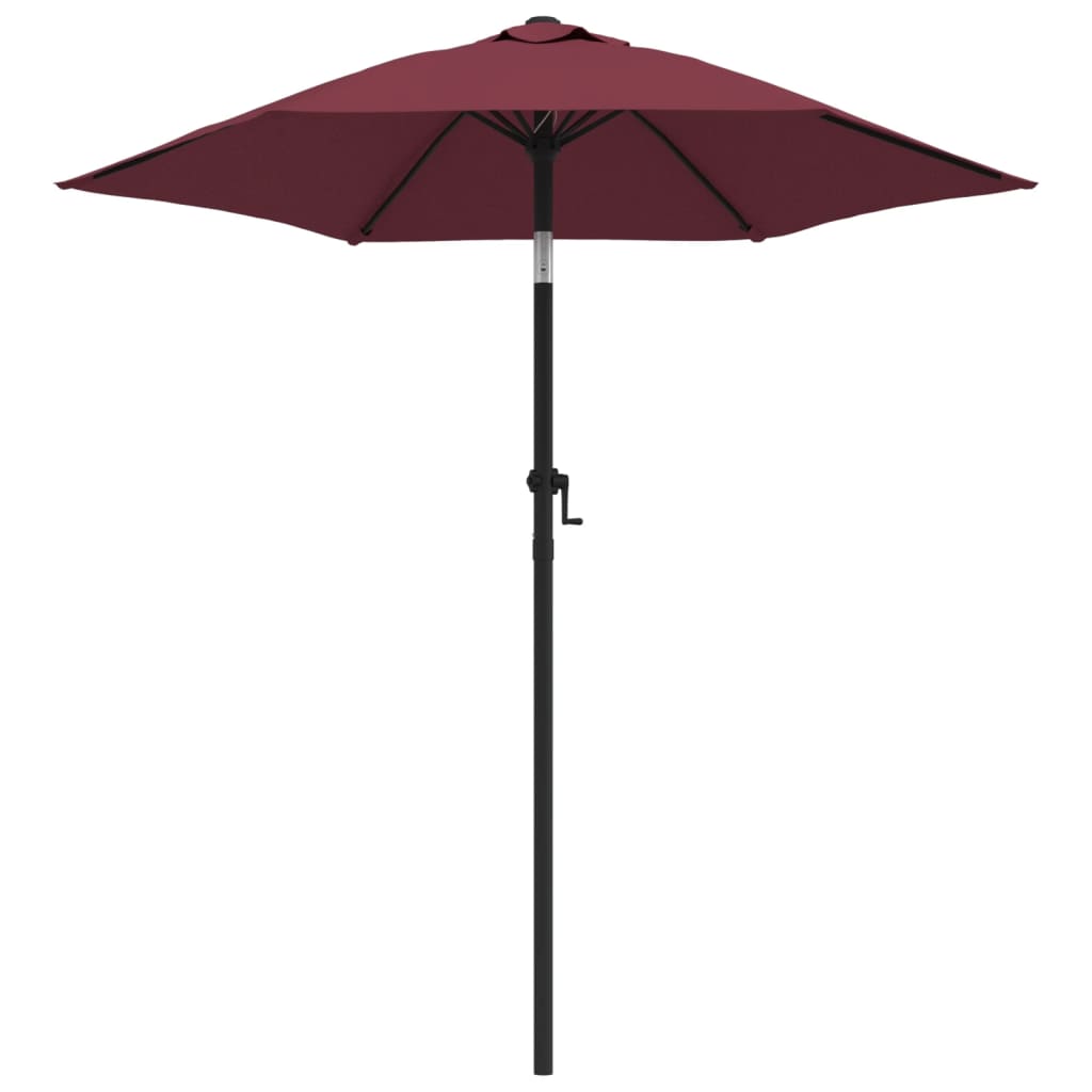 Garden Parasol Burgundy 200x224 cm Aluminium