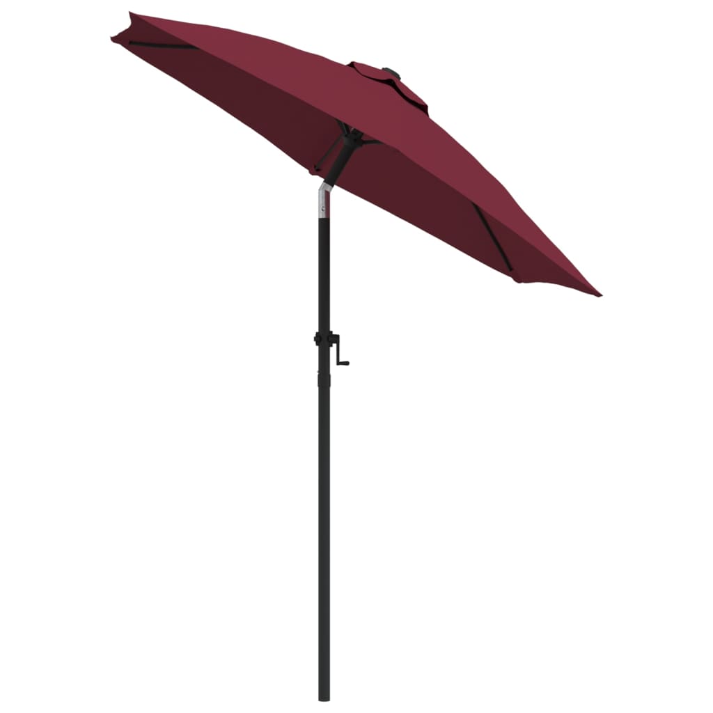 Garden Parasol Burgundy 200x224 cm Aluminium